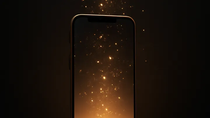 GEMJL COM - Modern phone with glowing screen GEMJL COM Modern phone with glowing screen